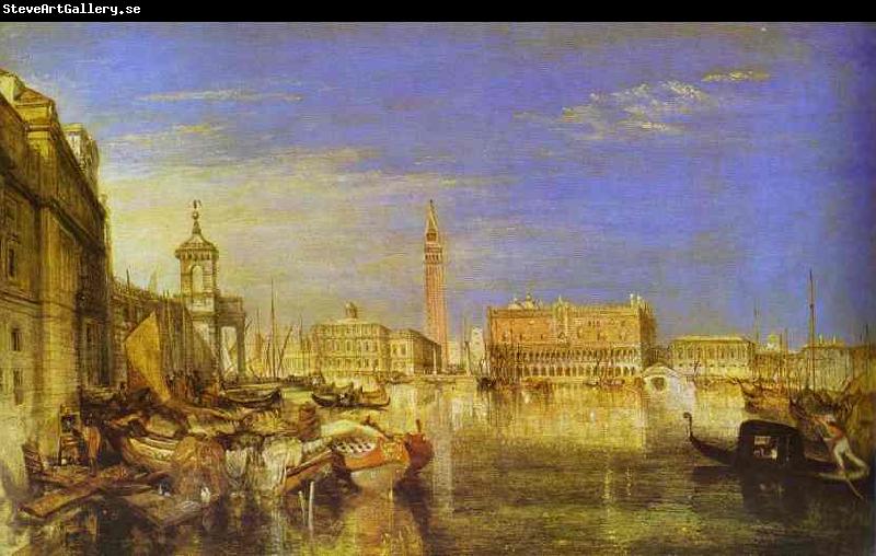 J.M.W. Turner Bridge of Signs, Ducal Palace and Custom- House, Venice Canaletti Painting